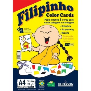 BLOCO CRIATIVO 120G COLOR CARDS FILIPINHO